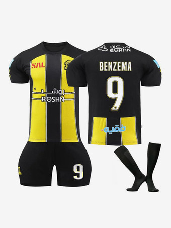 23/24 3 Pieces Sportswear No.9 BENZEMA Home Jersey For Adults And Kids