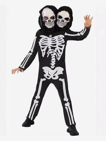 ホワイト ハロウィン ハロウィンコスチューム 黒人女性用 怖いジャンプスーツ ポリエステル ホリデーコスチューム