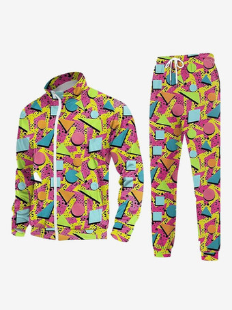 YellowHalloween Halloween Costumes Black Adult's Color Block Top Pants Polyester Halloween Holidays Costumes