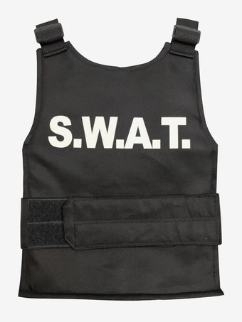 子供用ハロウィンコスチューム ブラックハロウィンセット 子供用ポリエステル ウエストコート アクセサリー