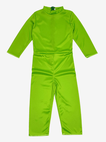 子供用ハロウィンコスチューム グリーンハロウィンセット 子供用ポリエステル帽子 オーバーコート