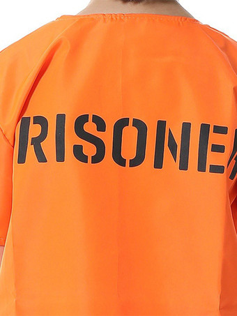 子供用ハロウィンコスチューム オレンジハロウィンポリエステルセット 子供用トップパンツ