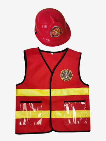 子供用ハロウィンコスチューム レッドハロウィンセット 子供用ポリエステルアクセサリー ウエストコート