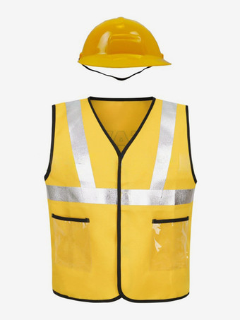 子供用ハロウィンコスチューム イエローハロウィンセット 子供用ポリエステルベストアクセサリー