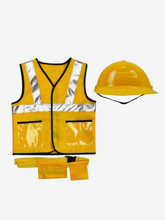 子供用ハロウィンコスチューム イエローハロウィンセット 子供用ポリエステルベストアクセサリー