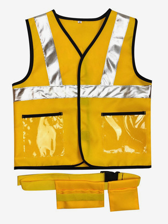 子供用ハロウィンコスチューム イエローハロウィンセット 子供用ポリエステルベストアクセサリー