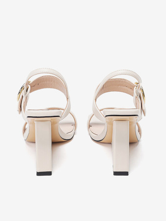 Women's Slip-On PU Leather Wedge Sandals In