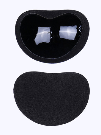 ブラック ハート型プッシュアップニップルカバー