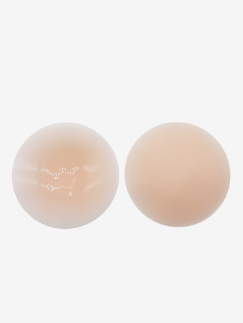 シャンパンカラーあらゆる胸のタイプに合う丸型シリコン乳首カバー