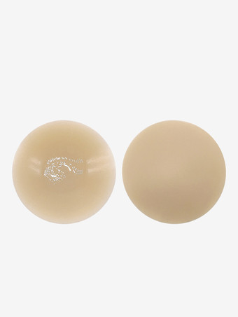 アイボリー あらゆる胸のタイプに合う丸型シリコン乳首カバー