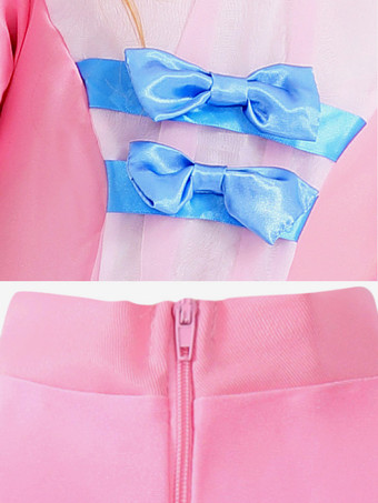 Kids Halloween Costumes Pink Halloween Polyester Fiber Polyester Dress Kid's Dress