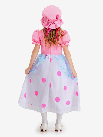Kids Halloween Costumes Pink Halloween Polyester Fiber Polyester Dress Kid's Dress