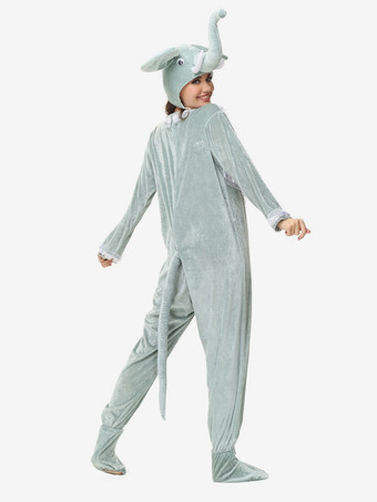 着ぐるみパジャマ ワンジー 漫画 大人用 ライトグレー ポリエステル 帽子 ジャンプスーツ 着ぐるみ コスチューム