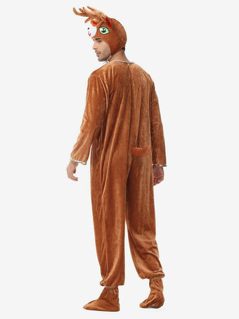 着ぐるみパジャマ ワンジー 動物 大人用 ピンク ポリエステル ジャンプスーツ 帽子 着ぐるみ コスチューム