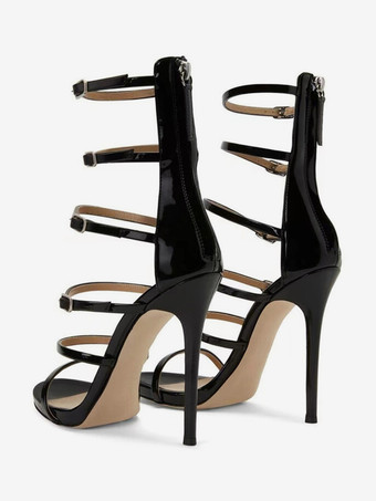 レディース パーティーサンダル ハイヒール ストラップ ドレスサンダル