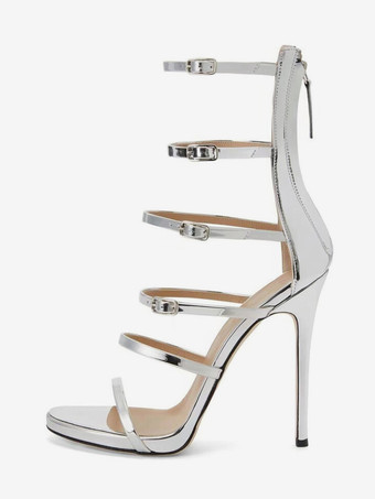 レディース パーティーサンダル ハイヒール ストラップ ドレスサンダル