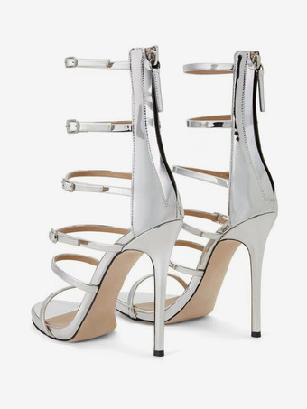 レディース パーティーサンダル ハイヒール ストラップ ドレスサンダル