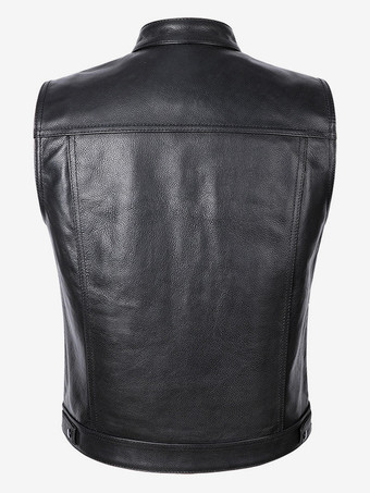 男性用ブラック ヴィンテージトップ レトロ ポリエステル ノースリーブ レトロコスチューム