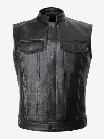 男性用ブラック ヴィンテージトップ レトロ ポリエステル ノースリーブ レトロコスチューム