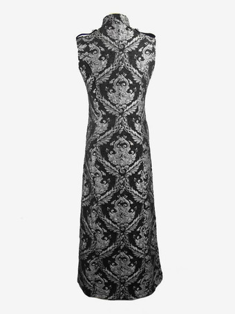 男性用ブラック ヴィンテージ ゴシック ノースリーブ ポリエステル ベスト レトロ コスチューム