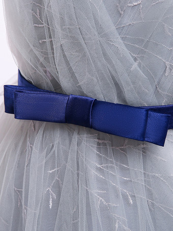 白いフラワーガールドレス 特別な日のためのドレス 赤いレースのノースリーブのジュエルネックのフラワーガールドレス