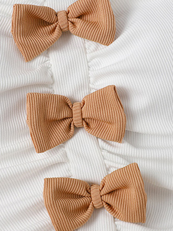 ロココ風ロリータ衣装 オレンジリボン フリル カラーブロック ノースリーブ ジャンプスーツ