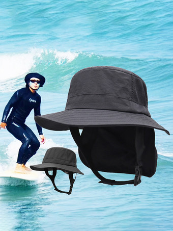 ブラック メンズハット シックなカラーブロック レースアップ ユニセックス サンハット