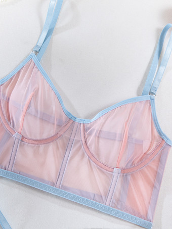 ブラとパンティセット マルチストラップTバック セクシー 2点セット