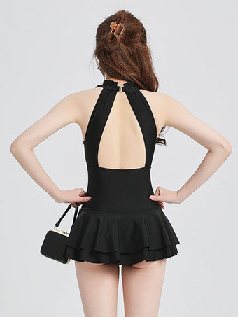 スイートロリータ衣装 ブラックフリル ノースリーブジャンプスーツ