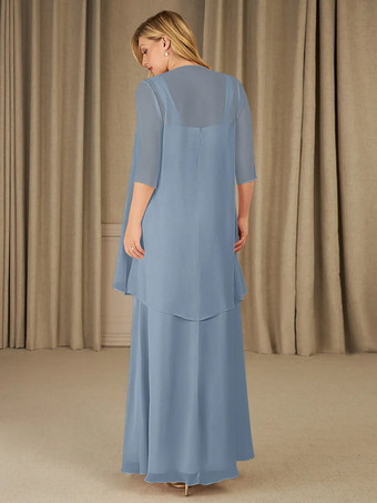 マザードレス スクエアネック ハーフスリーブ ツーピース アップリケ ゲストドレス 結婚式用