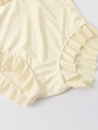 スイートロリータ衣装 エクリュホワイトフリル長袖ジャンプスーツ