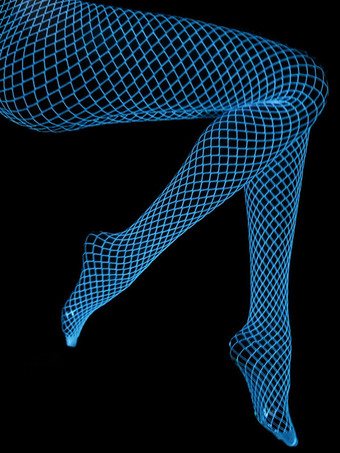 セクシーなナイロンストッキングカットアウトハイウエストパンスト