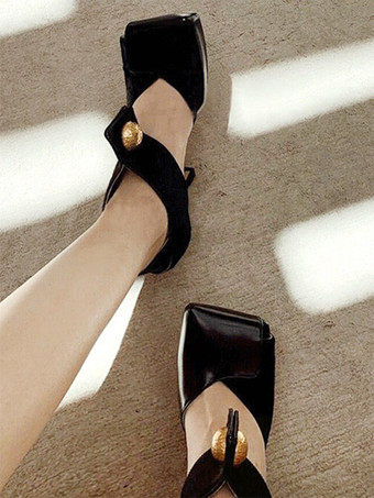 レディース ハイヒール ヴィンテージシューズ パンプス スティレットヒール ホースヘア