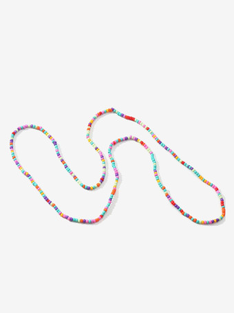 ボヘミアン アンクレット コルフル ビーズ レイヤード ビキニ アンクル ブレスレット