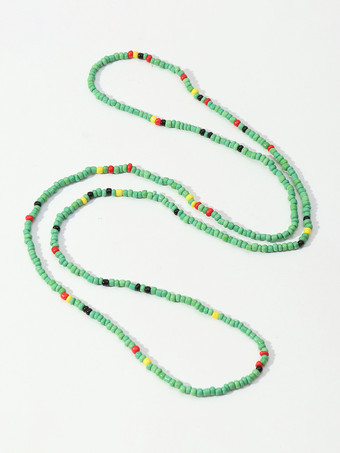 ボヘミアン アンクレット コルフル ビーズ レイヤード ビキニ アンクル ブレスレット