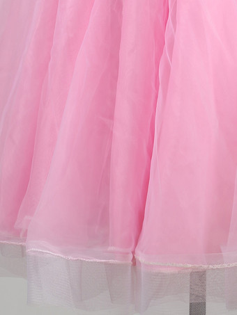 社交ダンス衣装 ピンク レディース エレガント ライクラ スパンデックス Vネック スパンコール ドレス ダンスドレス