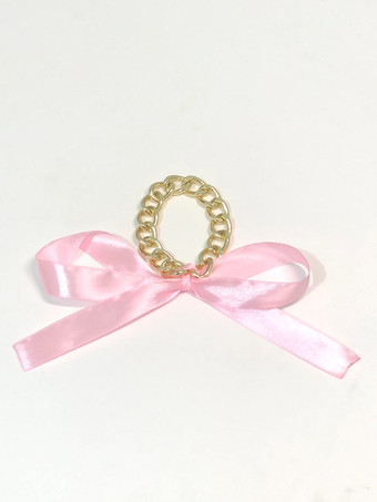 ピンクアンクレット リボン ゴールドメッキ ビキニ 水着 ビーチ バケーション アンクルブレスレット