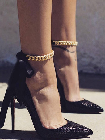 ブラック アンクレット リボン ゴールドメッキ ビキニ 水着 ビーチ バケーション アンクルブレスレット