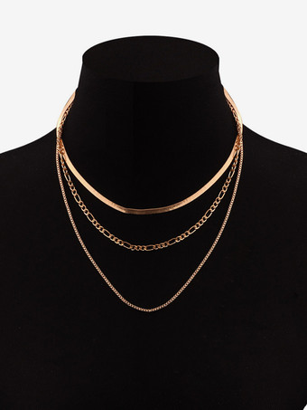 ネックレス マルチレイヤー ヒップホップ ブライトチェーン 衣類 ギフトネックレス