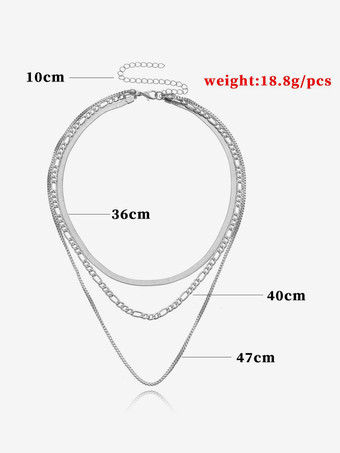 ネックレス マルチレイヤー ヒップホップ ブライトチェーン 衣類 ギフトネックレス