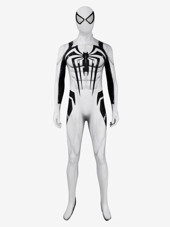ホワイト スパイダーマン アンチヴェノム コスプレスーツ