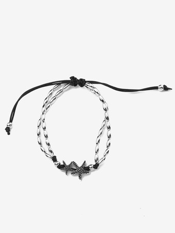 アンクレット ビーズ ヒトデ シンプル シック 万能 アンクル ブレスレット