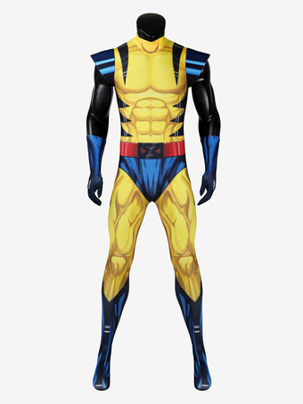 黄緑色X-Men '97 アニメ ウルヴァリン コスプレスーツ
