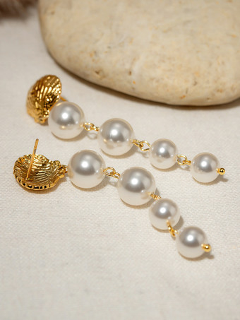 イヤリング シェルパール スタイリッシュ 繊細 イヤリング