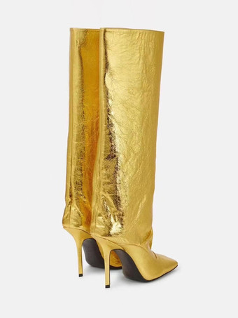 ニーハイブーツ スクエアトゥ ハイヒール 膝丈ブーツ