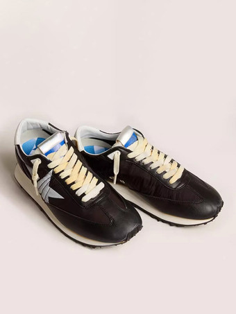 Zapatillas amarillas Zapatillas informales con cordones y punta redonda con estampado de estrellas