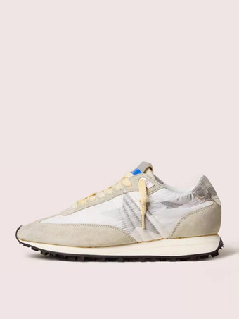 marfil Zapatillas amarillas Zapatillas informales con cordones y punta redonda con estampado de estrellas