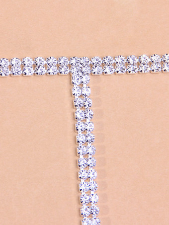 ネックレス スパークルクリスタル メタルベースネックレス