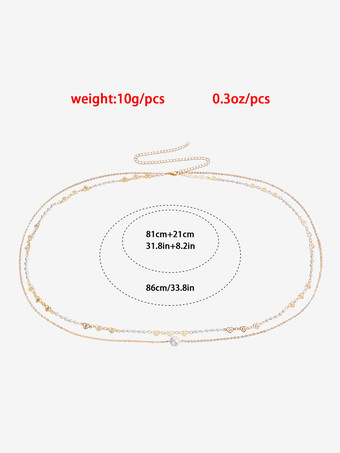 ウエストチェーン メタル ホリデー ティーンガールズ レディース ジュエリー