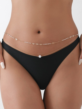 ゴールド ウエストチェーン メタル ホリデー ティーンガールズ レディース ジュエリー